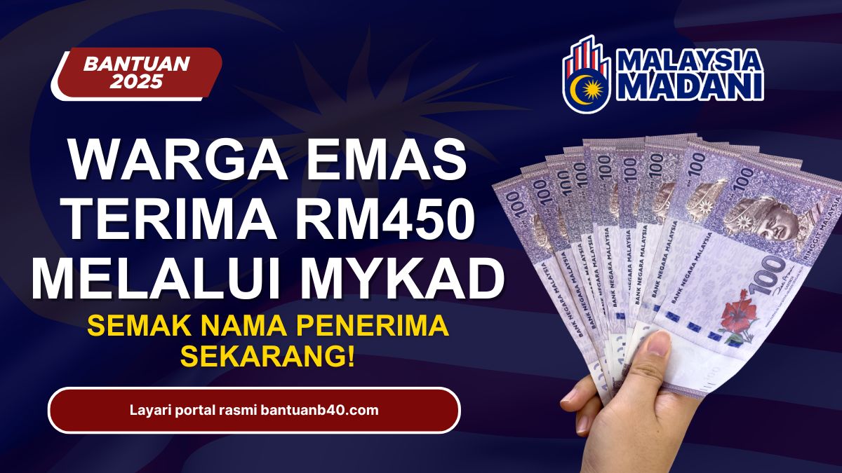 WARGA EMAS TERIMA RM450