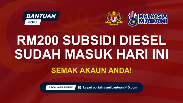 RM200 SUBSIDI DIESEL