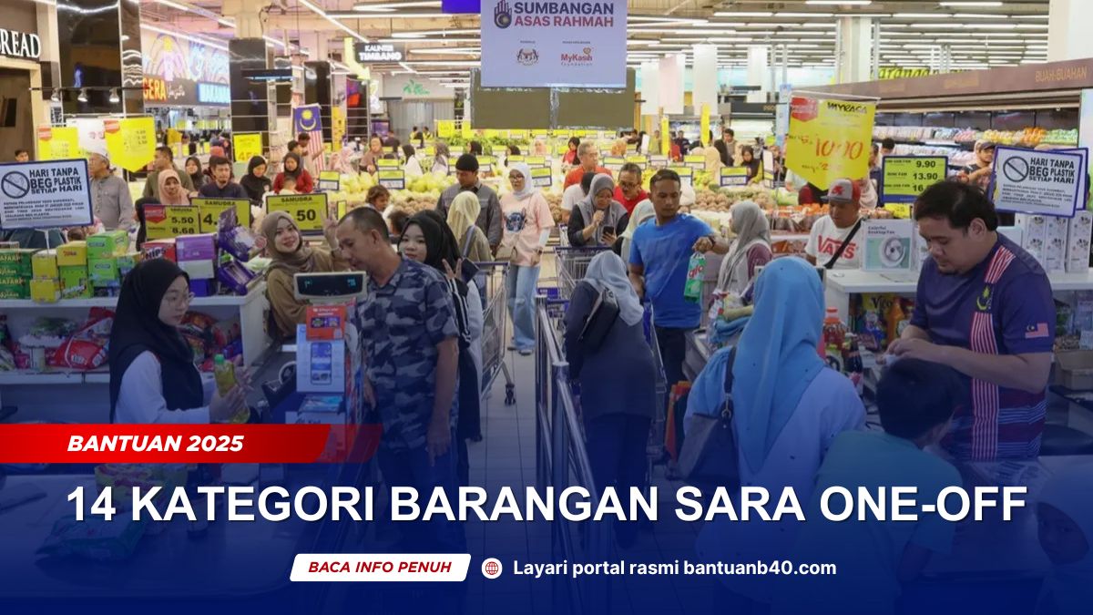 BARANGAN YANG BOLEH BELI DENGAN SARA ONE OFF